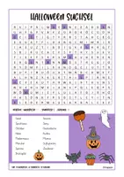 Vorschau - Arbeitsblätter - Halloween Suchsel / Buchstabengitter - Seite 3