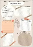 Vorschau - Arbeitsblätter - Steckbrief: Jesus (mit kreativen Schreibaufgaben) - Seite 1