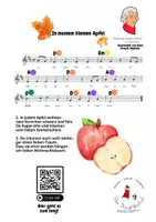 Vorschau - Arbeitsblätter - In meinem kleinen Apfel - mit Boomwhackerbegleitung - Deckblatt