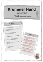 Vorschau - Arbeitsblätter - Krummer Hund: Test Kapitel 38-49 | RSAP/HSAP 2025 - Deckblatt