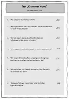 Vorschau - Arbeitsblätter - Krummer Hund: Test Kapitel 38-49 | RSAP/HSAP 2025 - Seite 1