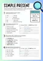 Vorschau - Arbeitsblätter - Simple Present - Verneinungen (differenziert) - Deckblatt