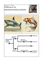 Vorschau - Arbeitsblätter - Evolution – Einführung in die Stammbaumerstellung (Kladistik) - Deckblatt
