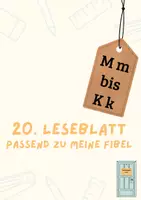 Vorschau - Arbeitsblätter - 20. Leseblatt K k passend zu MEINE FIBEL - Deckblatt