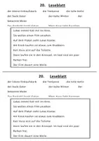 Vorschau - Arbeitsblätter - 20. Leseblatt K k passend zu MEINE FIBEL - Seite 2