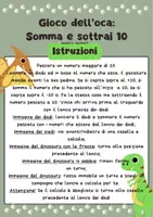 anteprima - Giochi - Il gioco dell'oca. Somma e sottrai 10 (con istruzioni ) - Pagina 2