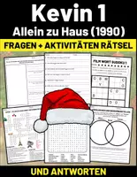 Vorschau - Arbeitsblätter - Film: "Kevin – Allein zu Haus (1990)" Fragen + Aktivitäten Rätsel + und Antworten - Deckblatt