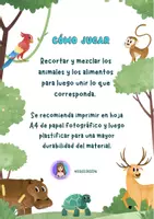 Vista previa - Refuerzo / NEE / Materiales de apoyo - Animales y su alimento - página 2