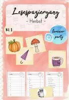 Vorschau - Arbeitsblätter - Lesespaziergang: Herbst (Kl. 1) - Deckblatt