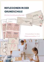 Vorschau - Arbeitsblätter - Unterrichtsmaterial | Reflexionen in der Grundschule - Deckblatt
