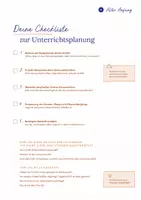 Vorschau - Lehrpläne/Lehrermaterial - Start ins Referendariat | Checkliste für deine Unterrichtsplanung - Seite 1
