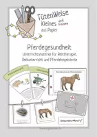 Vorschau - Unterrichtsreihen - Pferdegesundheit - Material für Reitunterricht, Reitpädagogik, Reittherapie und Pferdebegeisterte - Deckblatt