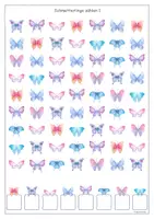 Vorschau - Arbeitsblätter - 🦋 Schmetterlinge AB zählen Konzentration ZR 5-13 - Seite 1