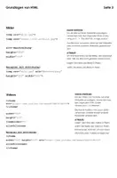 Vorschau - Merkblätter - HTML Grundlagen auf 4 Seiten - Seite 2