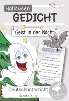 Vorschau - Bildkarten - Halloween Gedicht - Geist in der Nacht - Deckblatt