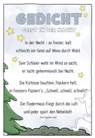 Vorschau - Bildkarten - Halloween Gedicht - Geist in der Nacht - Seite 2