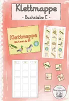 Vorschau - Fördermaterial/Inklusion - Klettmappe - Laute identifizieren - Buchstabe E - Deckblatt