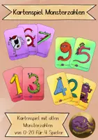 Vorschau - Spiele - Monsterzahlen, Zahl-Mengen-Zuordnung, Kartenspiel - Deckblatt