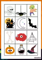 Vista previa - Unidades / Secuencias / Situaciones de Aprendizaje - BINGO versión HALLOWEEN - página 2