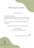 Vorschau - Bildkarten - Kinder- Yoga:Thema Tiere im Herbst - Seite 1