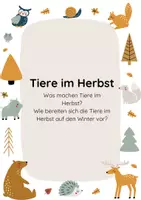 Vorschau - Bildkarten - Kinder- Yoga:Thema Tiere im Herbst - Seite 2