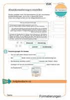 Vorschau - Arbeitsblätter - WiK - Formatierungen digitale Datei + Aufgabenkarten - Seite 3