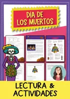 Vorschau - Arbeitsblätter - Día de los Muertos / Tag der Toten Leseverständnis (Spanisch) - Deckblatt
