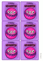 Vorschau - Mal- und Bastelvorlagen - Kostenlos Halloween Grüße, Grußkarten Vorlagen - Seite 1
