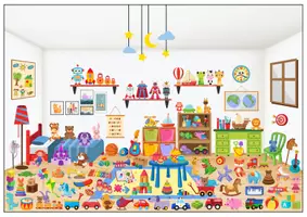 Aperçu - Jeux - Cherche et trouve "Les jouets" - Page 1