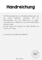 Vorschau - Präsentationen/Tafelbilder - Pflanzensymbole - Growth Mindset - Feedback - Seite 1