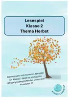 Vorschau - Arbeitsblätter - Lesespiel zum Thema Herbst, Klasse 2 - Deckblatt