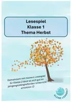 Vorschau - Arbeitsblätter - Lesespiel zum Thema Herbst für Klasse 1 - Deckblatt