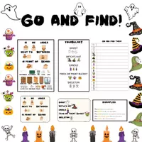Vista previa - Juegos / Gamificación - Halloween prepositions writing activity - Portada