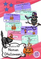 Vorschau - Bildkarten - Halloween interaktive PDF Nomen - Deckblatt