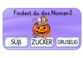 Vorschau - Bildkarten - Halloween interaktive PDF Nomen - Seite 2