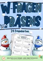 Vorschau - Arbeitsblätter - W-Fragen: im Präsens über den Winter sprechen - Seite 1