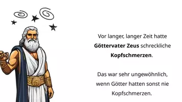 Vorschau - Präsentationen/Tafelbilder - Griechische Sagen - Die Geburt der Pallas Athene 🦉 - Seite 3