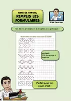 Aperçu - Feuilles d'exercices - Art : Répéter les formes géométriques (PDF) - Page de couverture