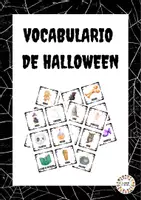 Vista previa - Tarjetas / Manipulativos - Vocabulario halloween - Portada