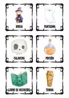 Vista previa - Tarjetas / Manipulativos - Vocabulario halloween - página 2