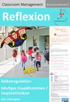 Vorschau - Lehrpläne/Lehrermaterial - Reflexion: Häufiges Zuspätkommen/ Unpünktlichkeit/Verspätungen - Deckblatt