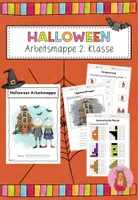 Vorschau - Arbeitsblätter - Halloween Arbeitsmappe: 2. Klasse - Deckblatt