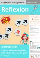 Vorschau - Lehrpläne/Lehrermaterial - Reflexion: Konstruktive Gruppenarbeiten/ nicht stören, ärgern, nerven - Deckblatt