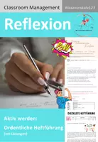 Vorschau - Lehrpläne/Lehrermaterial - Reflexion-Aktiv werden: ordentliche Heftführung mit Förderplan - Deckblatt