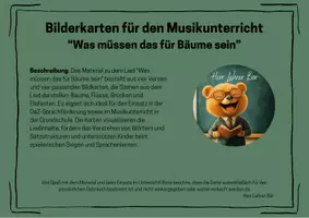 Vorschau - Bildkarten - Bilderkarten zum Lied: 'Was müssen das für Bäume sein' - Seite 1