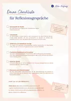 Vorschau - Lehrpläne/Lehrermaterial - Checkliste | Reflexionsgespräche im Referendariat - Seite 1