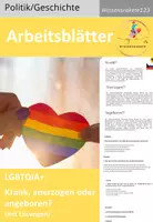 Vorschau - Arbeitsblätter - LGBTQIA+ Krank, angeboren, anerzogen - Deckblatt