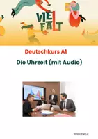 Vorschau - Arbeitsblätter - DeutschkursA1_Die_Uhrzeit(mit Audio) - Deckblatt