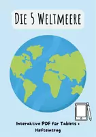 Vorschau - Interaktives Material - Die 5 Weltmeere/ Ozeane - Deckblatt