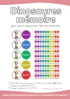 Aperçu - Apprentissages en autonomie - Mémoire des dinosaures. Un jeu pour associer les dinosaures - Page de couverture